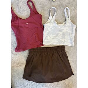 Bundle LULULEMON/Calia skort and align tanks , Sz xs/4/6 $180 B20